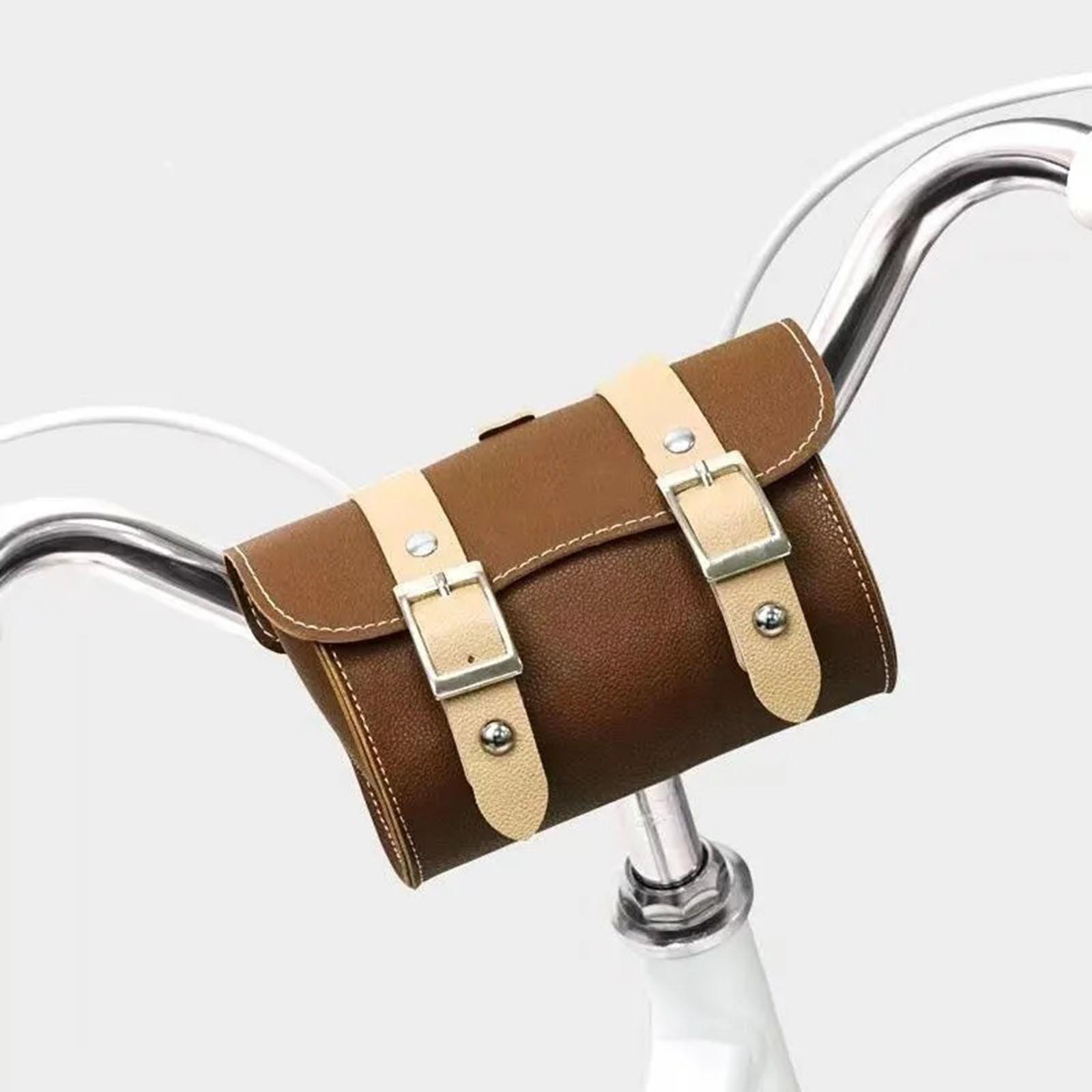 Cycling Commute Essentials - Coffee Color Bike Handlebar Pack Bicycle