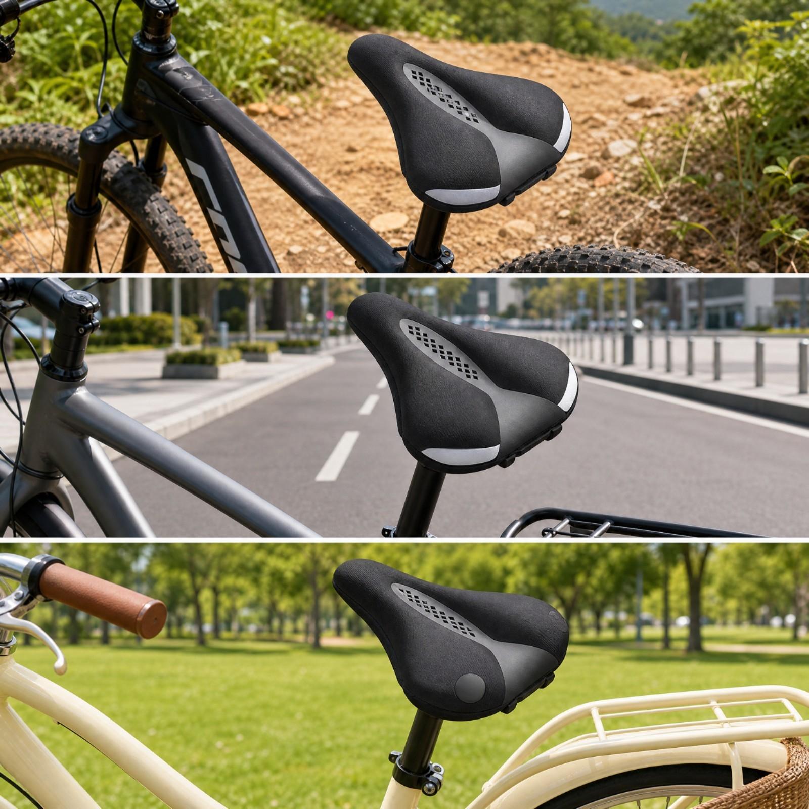 Supportive Bicycle Saddle Pad  - đánh giá và giá Cycling Commute In Rain